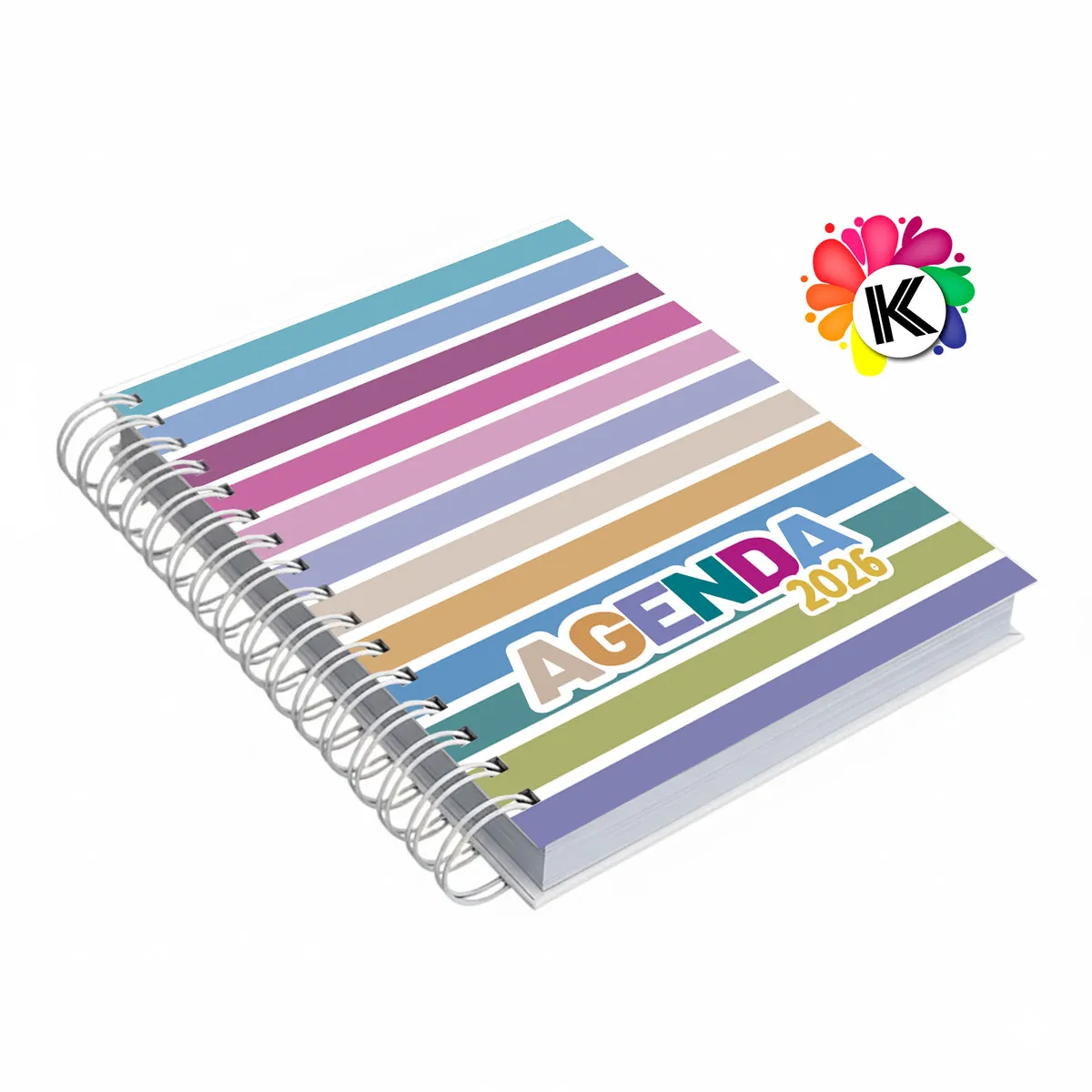 Agenda 2026 Semana a la vista - horizontal | Tapa Dura - Regalo Empresarial Personalizado en Uruguay